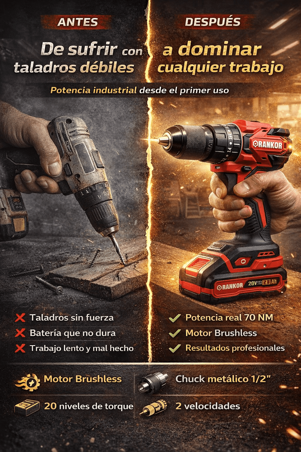 TALADRO INDUSTRIAL 70 NM