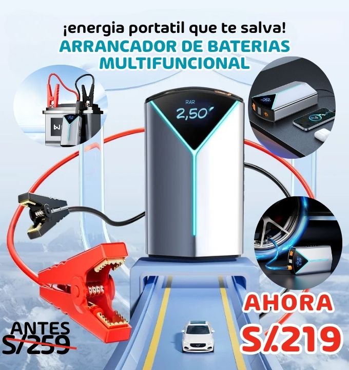 ARRANCADOR DE BATERIAS MULTIFUNCIONAL