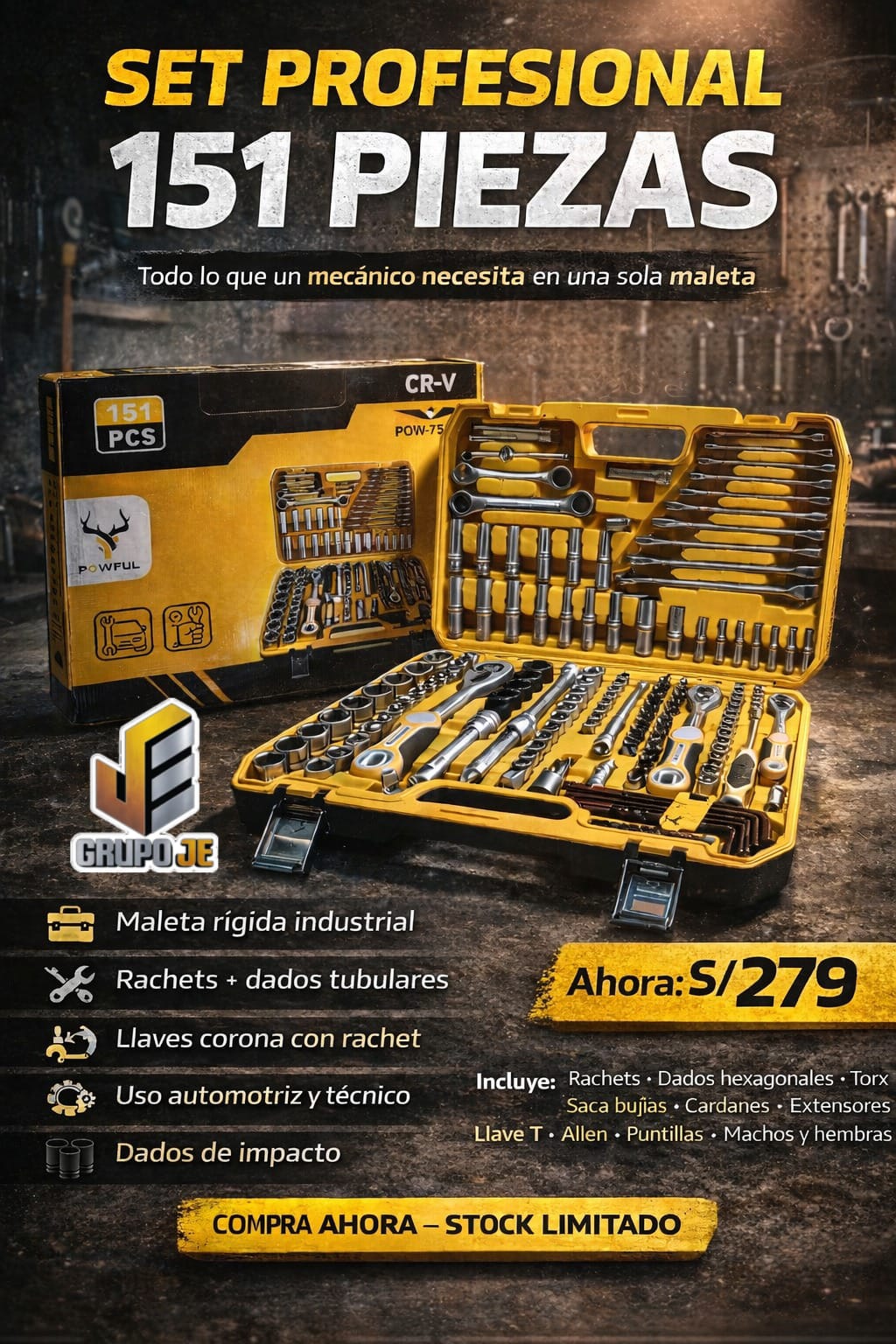 SET PROFESIONAL 151 PZAS.